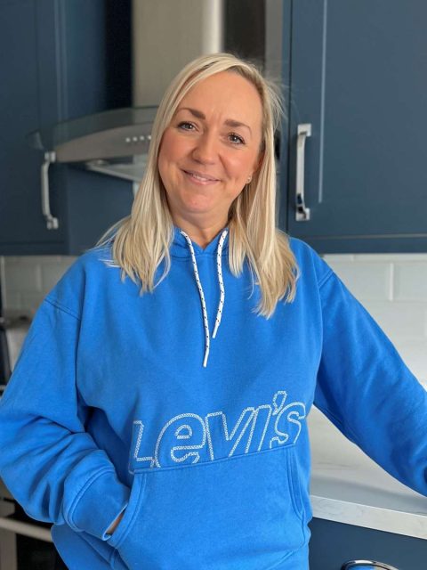 Customer in her kitchen 